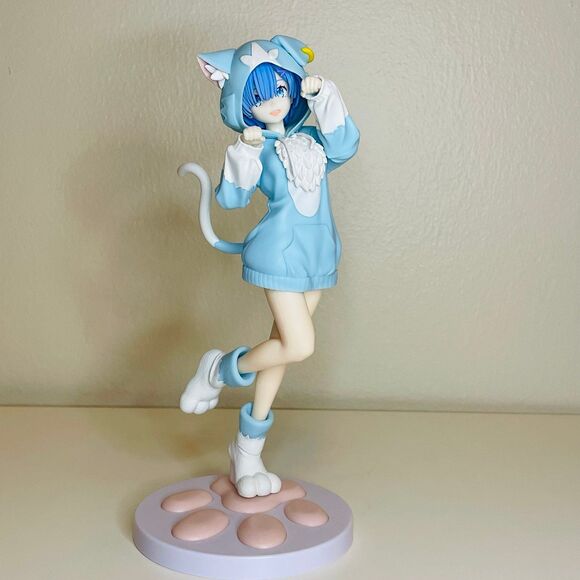 NIB SEGA Luminasta REM Mofumofu(Cat Girl) from Re:starting life in another world - Picture 7 of 10